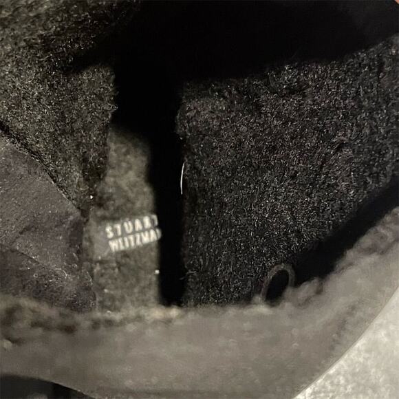 Stuart Weitzman Women's Black Suede Ankle Boots Size 8.5 Zip Closure - Picture 11 of 12